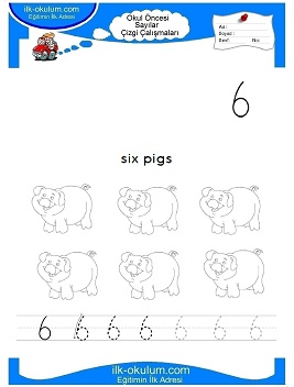 Çocuklar İçin Çizgi Çalışma Sayfaları 